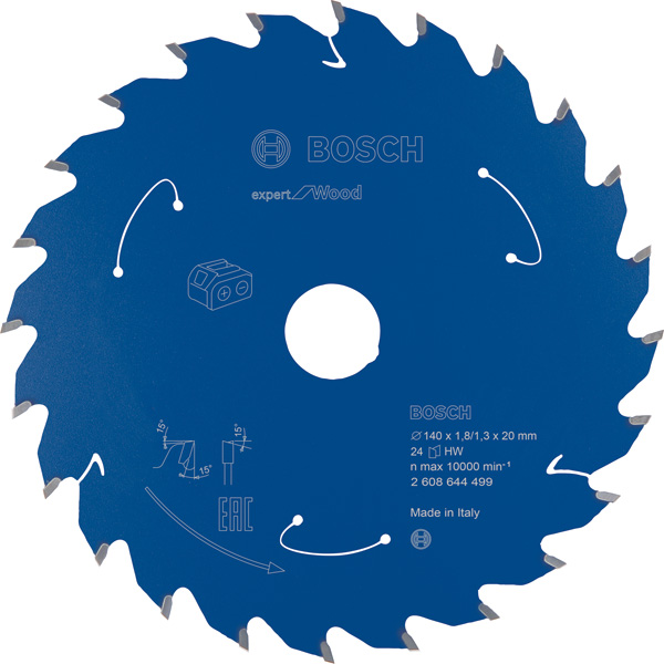 Ostrze do piły tarczowej bezprzewodowej Expert for Wood 140 x 1,8 / 1,3 x 20 T24