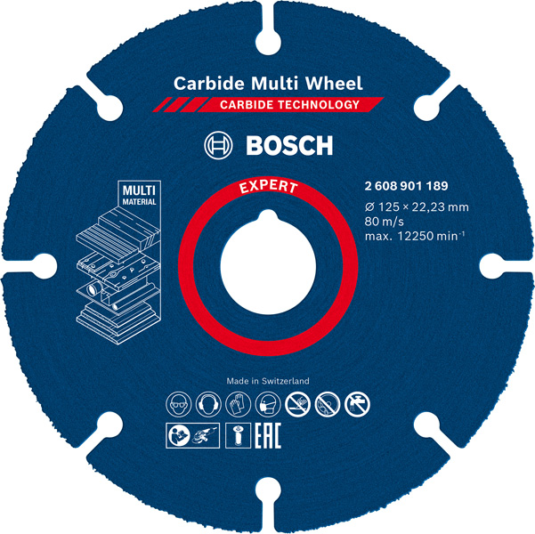 Tarcze tnące EXPERT Carbide Multi Wheel 125 mm, 22,23 mm