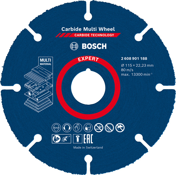 Tarcze tnące EXPERT Carbide Multi Wheel 115 mm, 22,23 mm