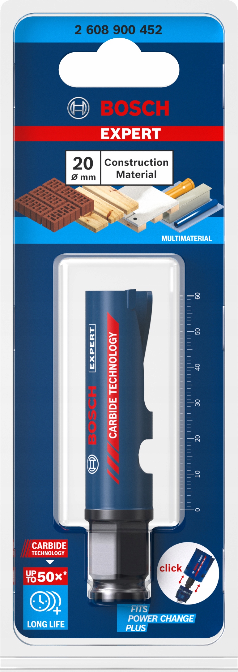 BOSCH Piła otwornica EXPERT Construction Material 20 x 60 mm